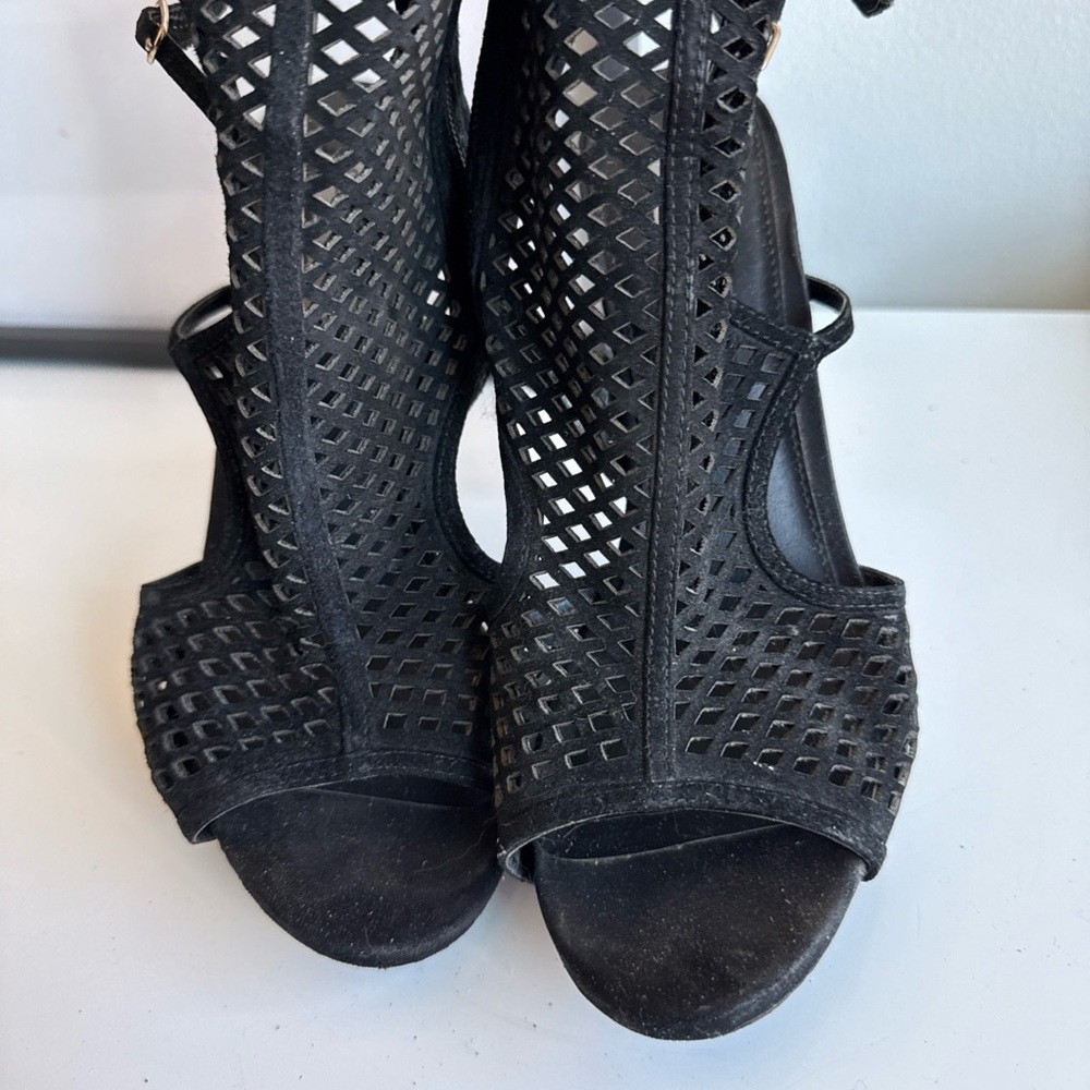 Steve Madden Black Women's Caged Heels